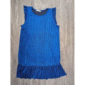 Mango Sleeveless Mini Dress in Electric Blue